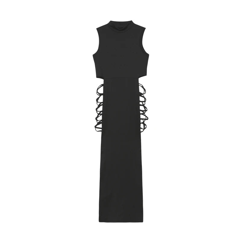 Midnight Cross Bodycon Dress