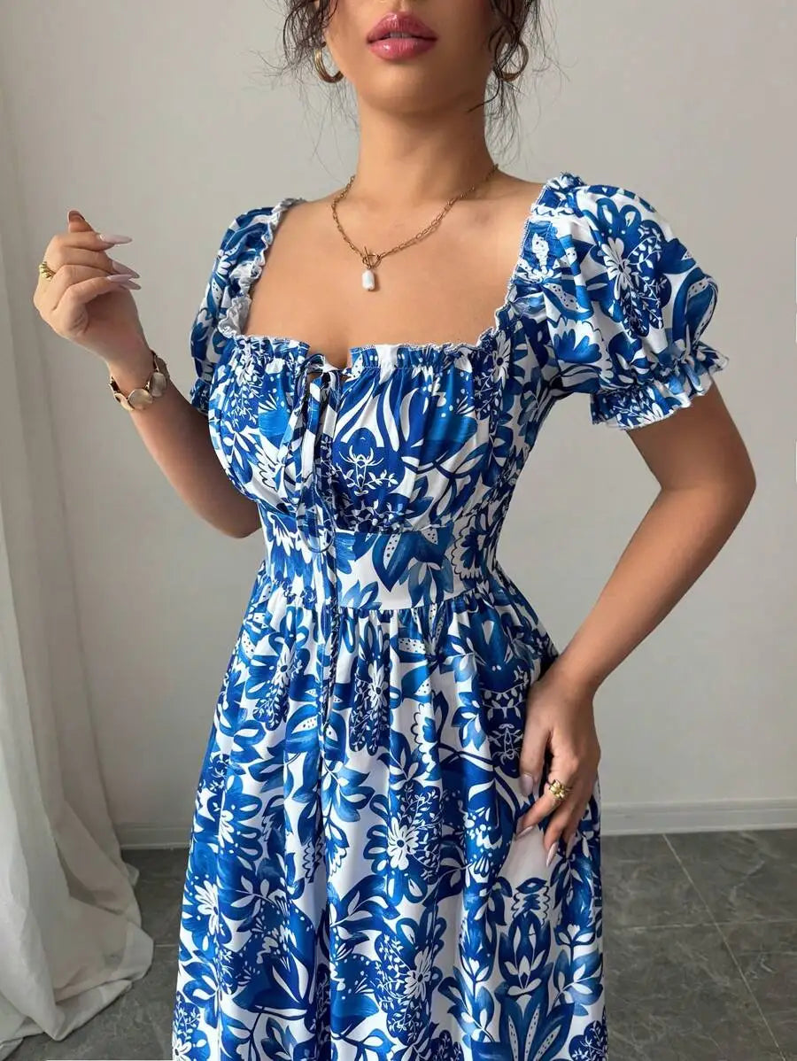Bloom Bow Maxi Dress