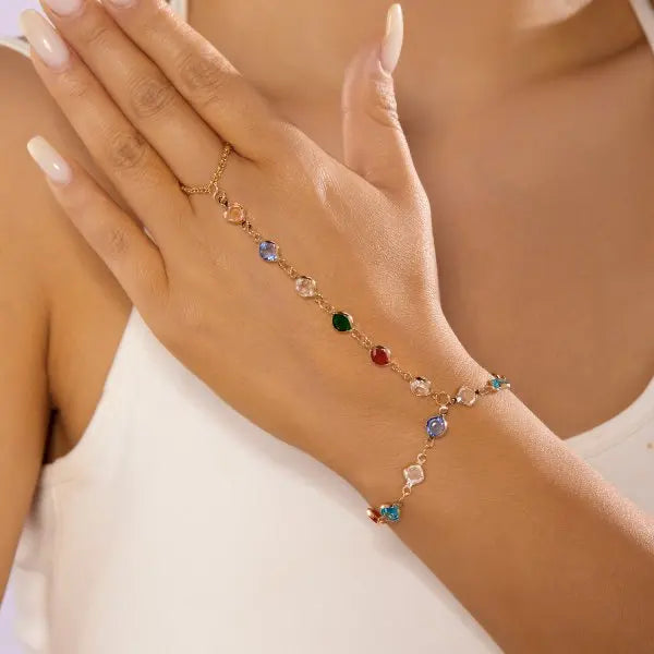 Heart Link Charm Bracelet