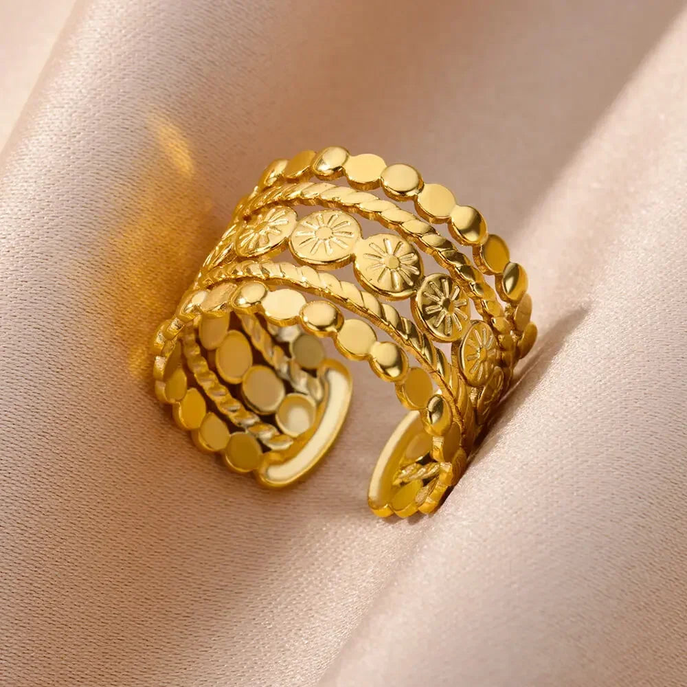 Golden Grace Adjustable Ring