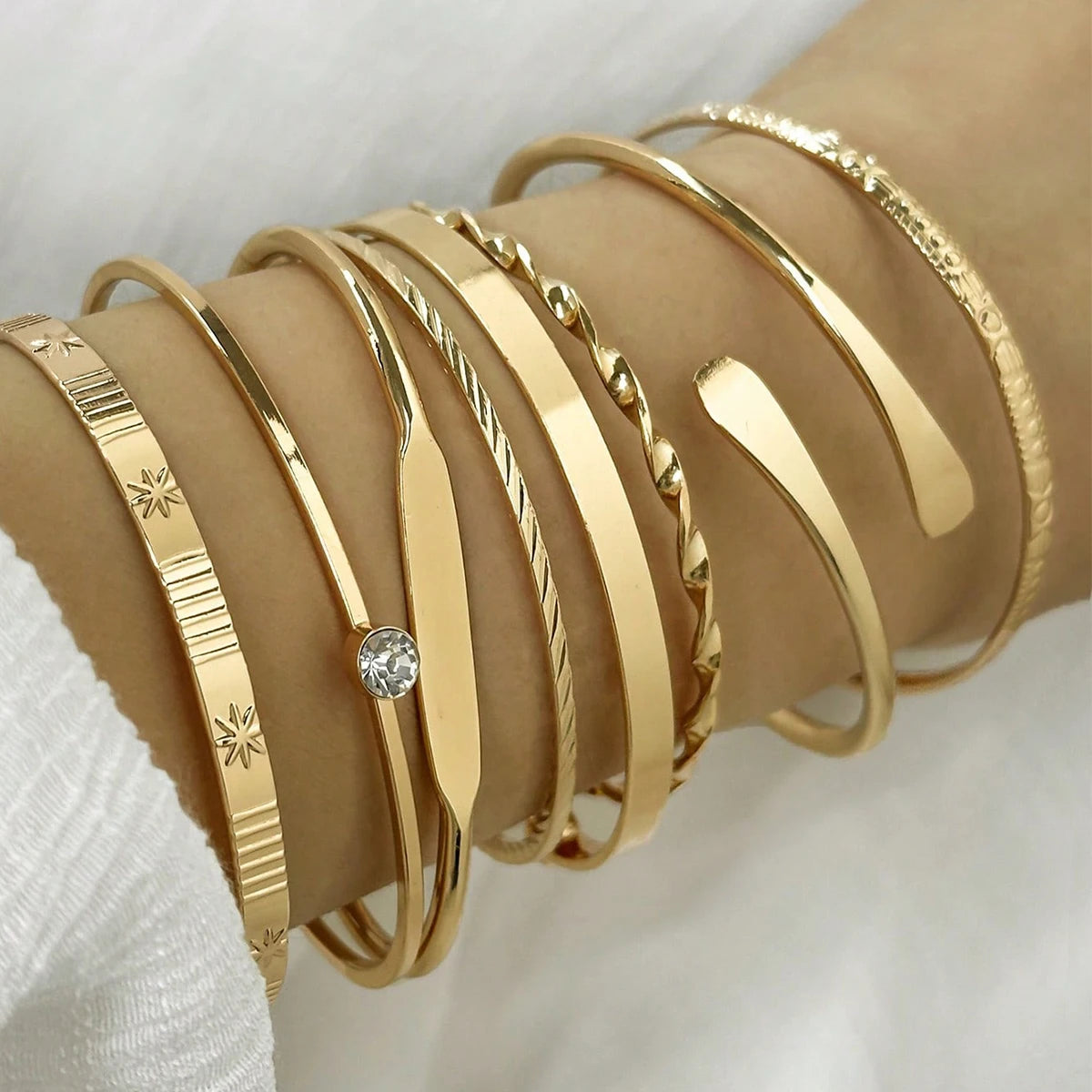8pcs/set Urban Edge Bangle