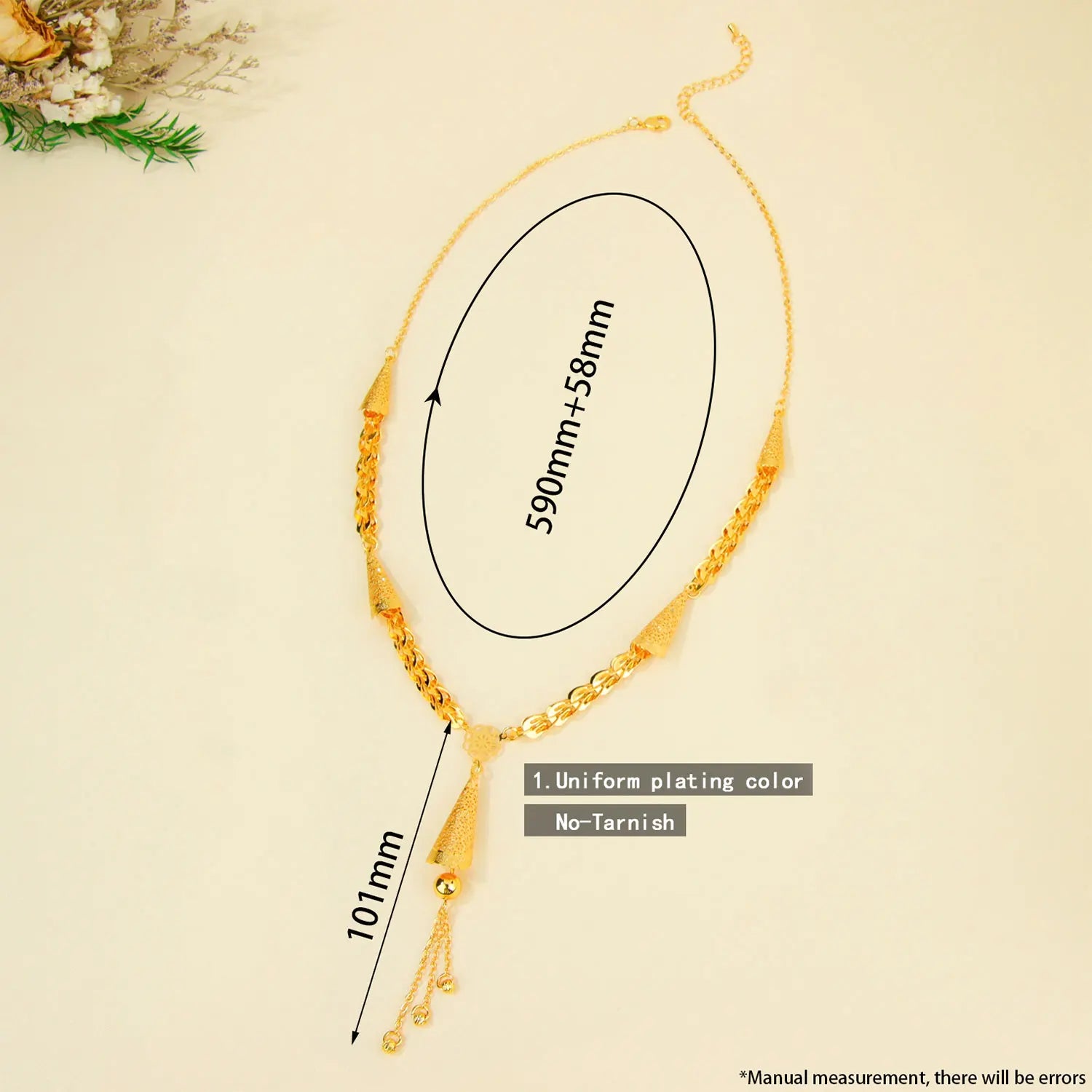 Royal Tassel Gold Necklace