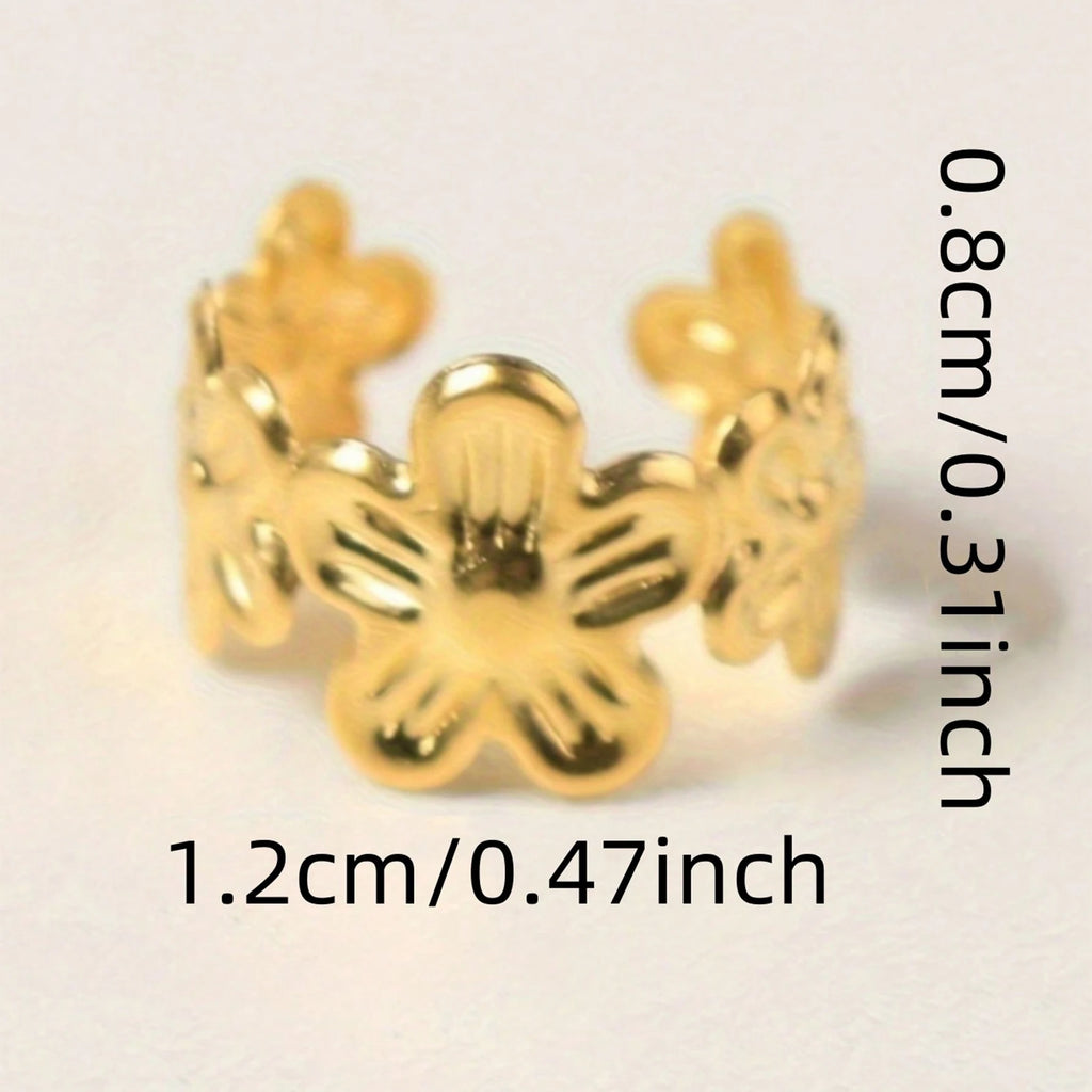 40-Piece Vine Leaf Alloy Hair Braid Rings