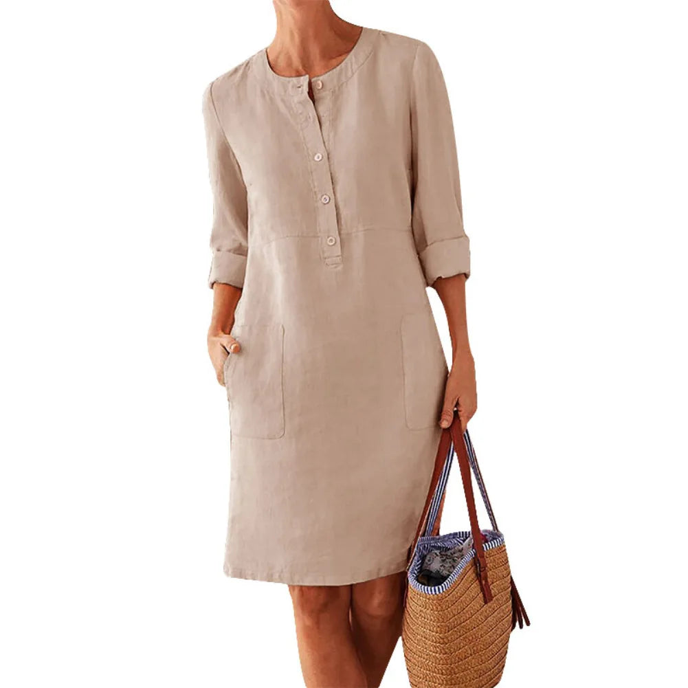 Linen Breeze Tunic Dress