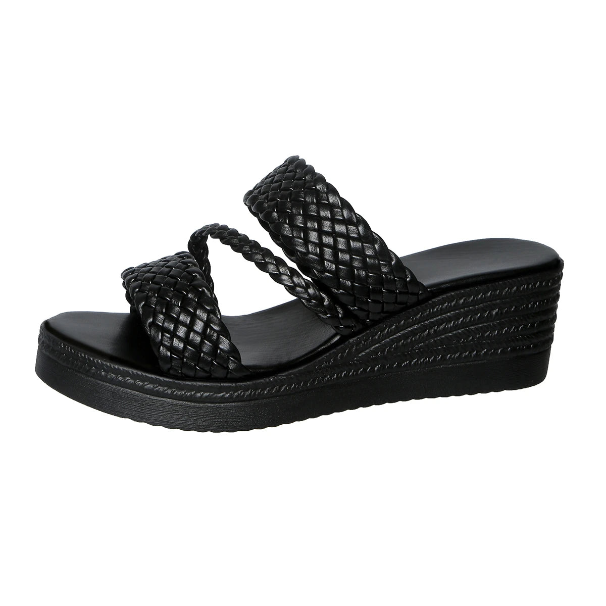 Women Wedges Sandals 2026 New Summer Women Slip on High-heeled Fashion Woman Shoes Comfortable Flower Outdoor Platform Sandals