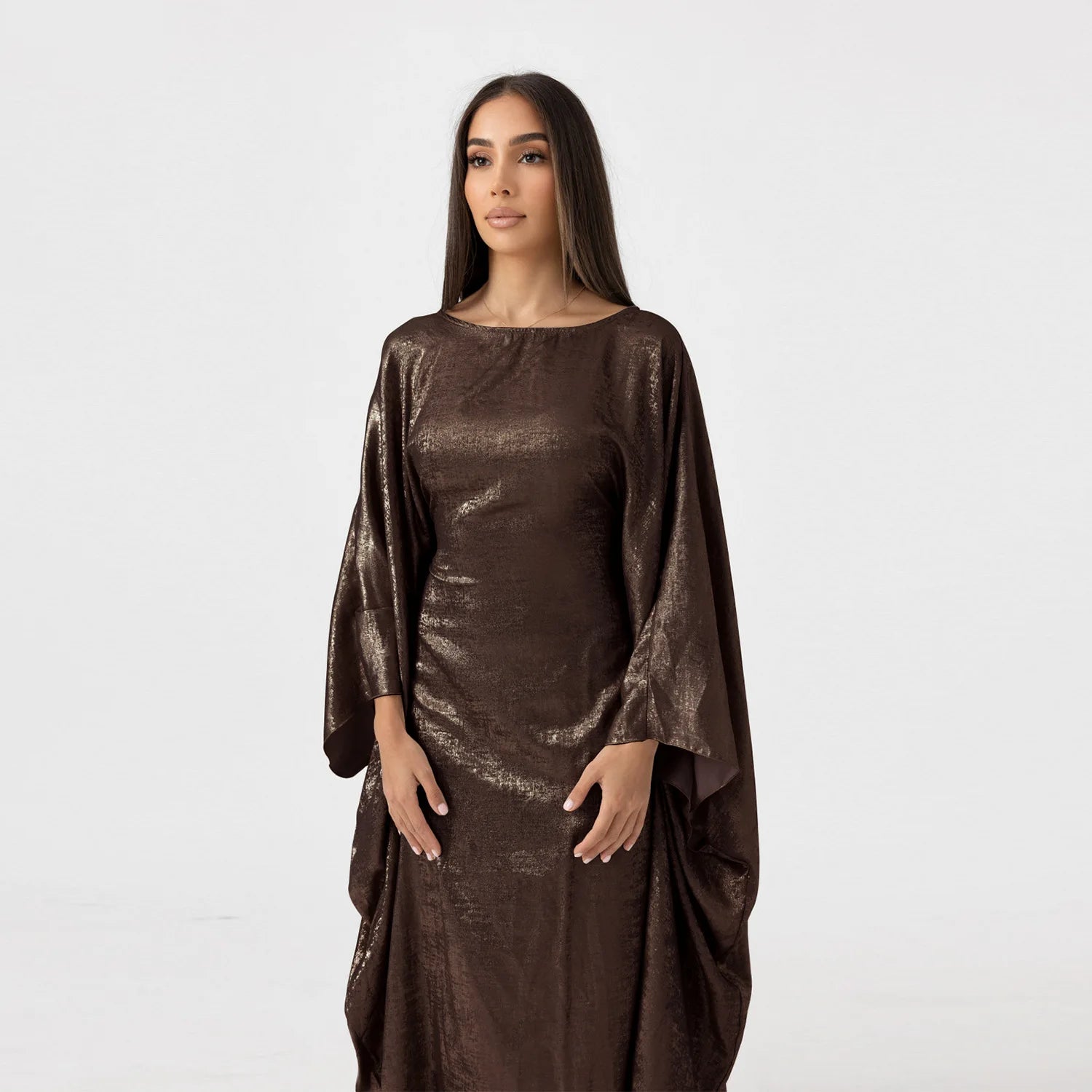 Butterfly Batwing Shiny Kaftan Abaya