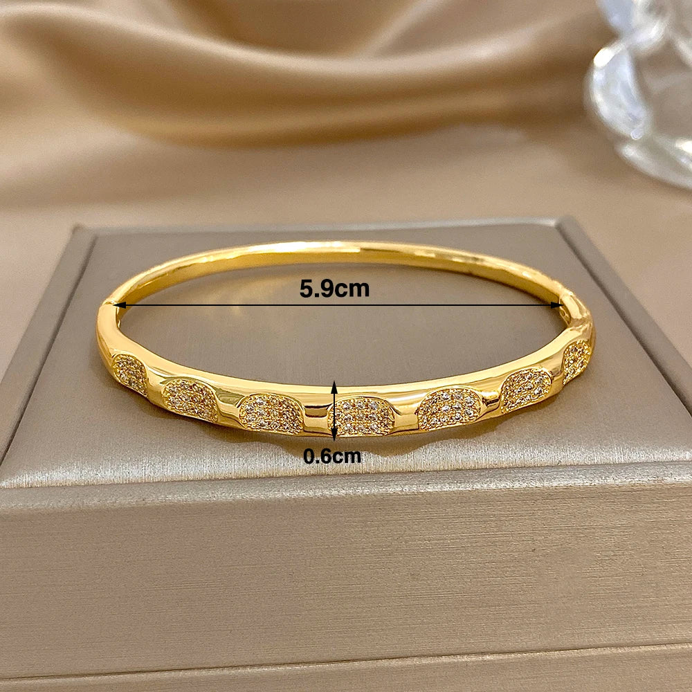 Luxe Glow Zircon Cuff