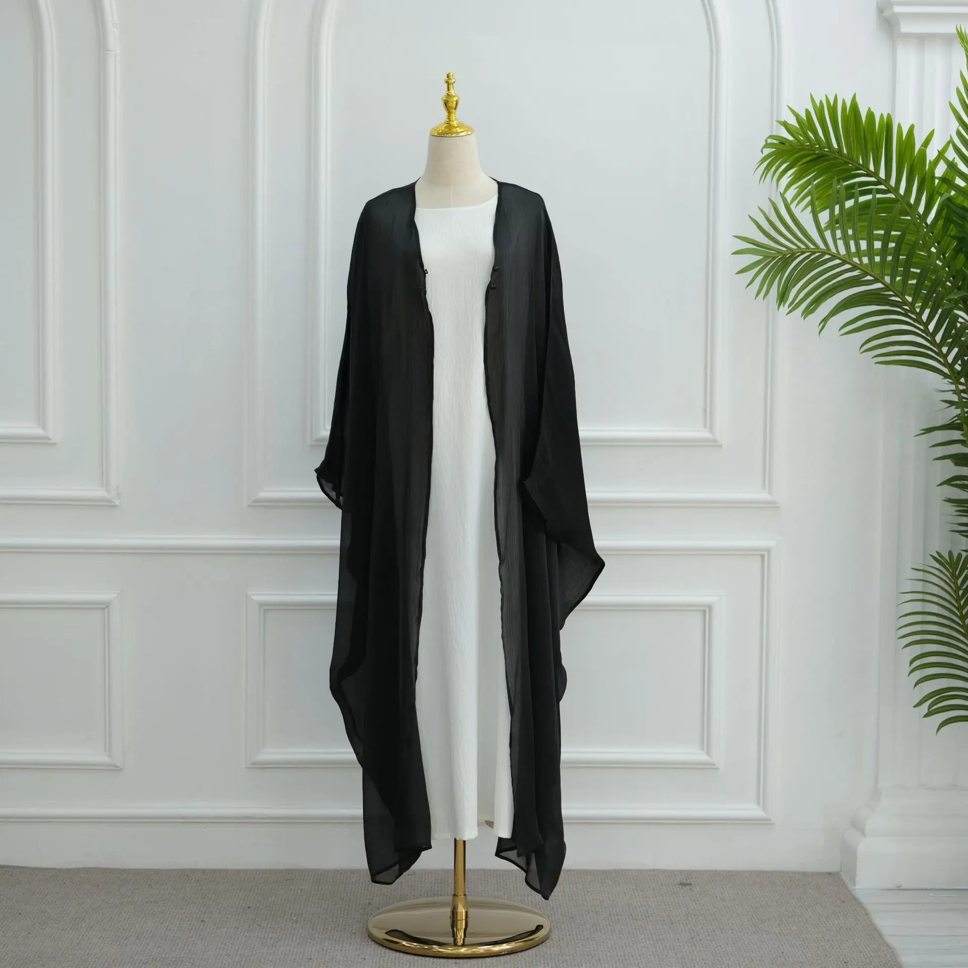 Open Cardigan Abaya Kaftan Robe
