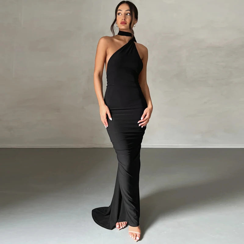Aurora One-Shoulder Maxi Dress