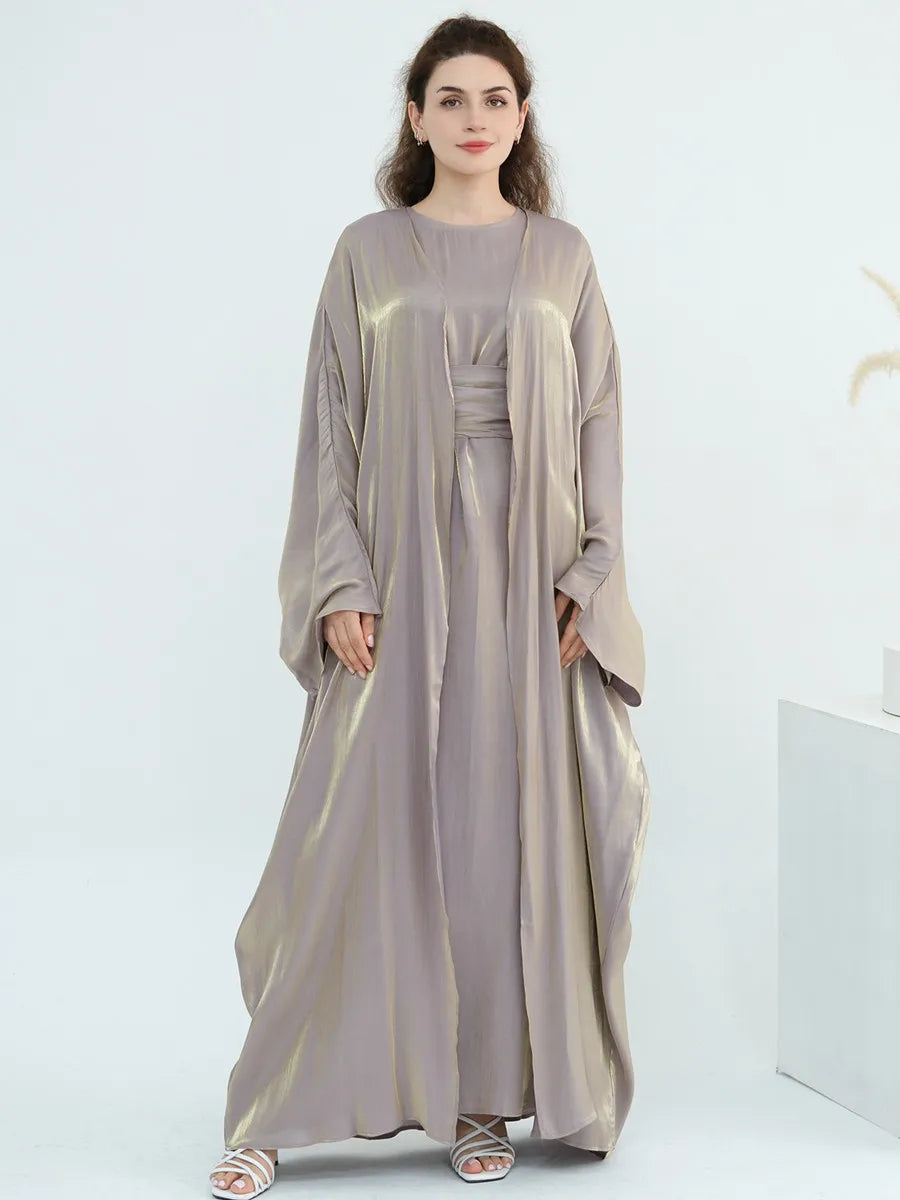Arabic Kimono Cardigan Abaya Set