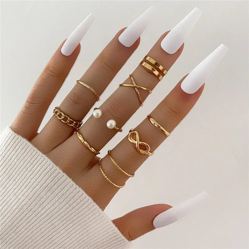 Crystal Glow Gold Ring