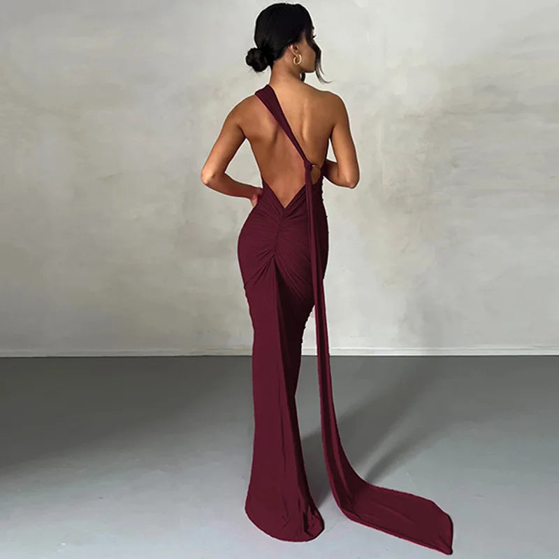 Aurora One-Shoulder Maxi Dress