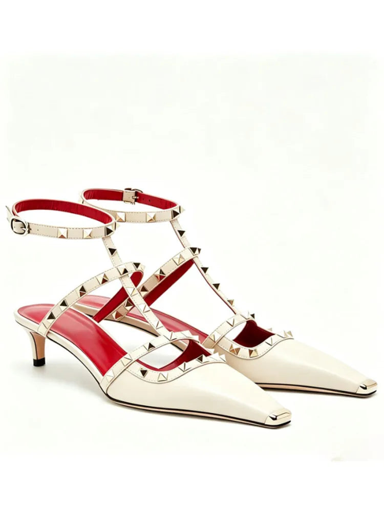 Chic Rivet Strap Sandals
