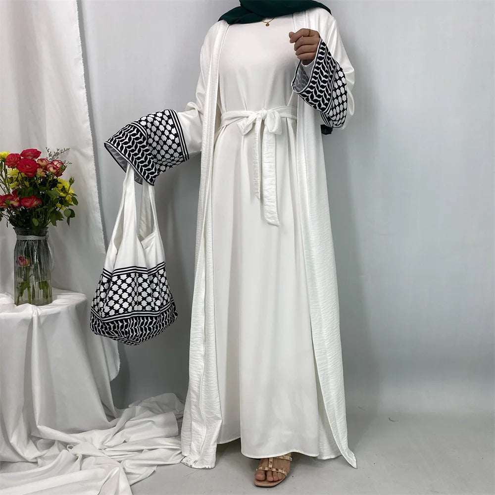 Arab Cardigan Robe with Mini Bag