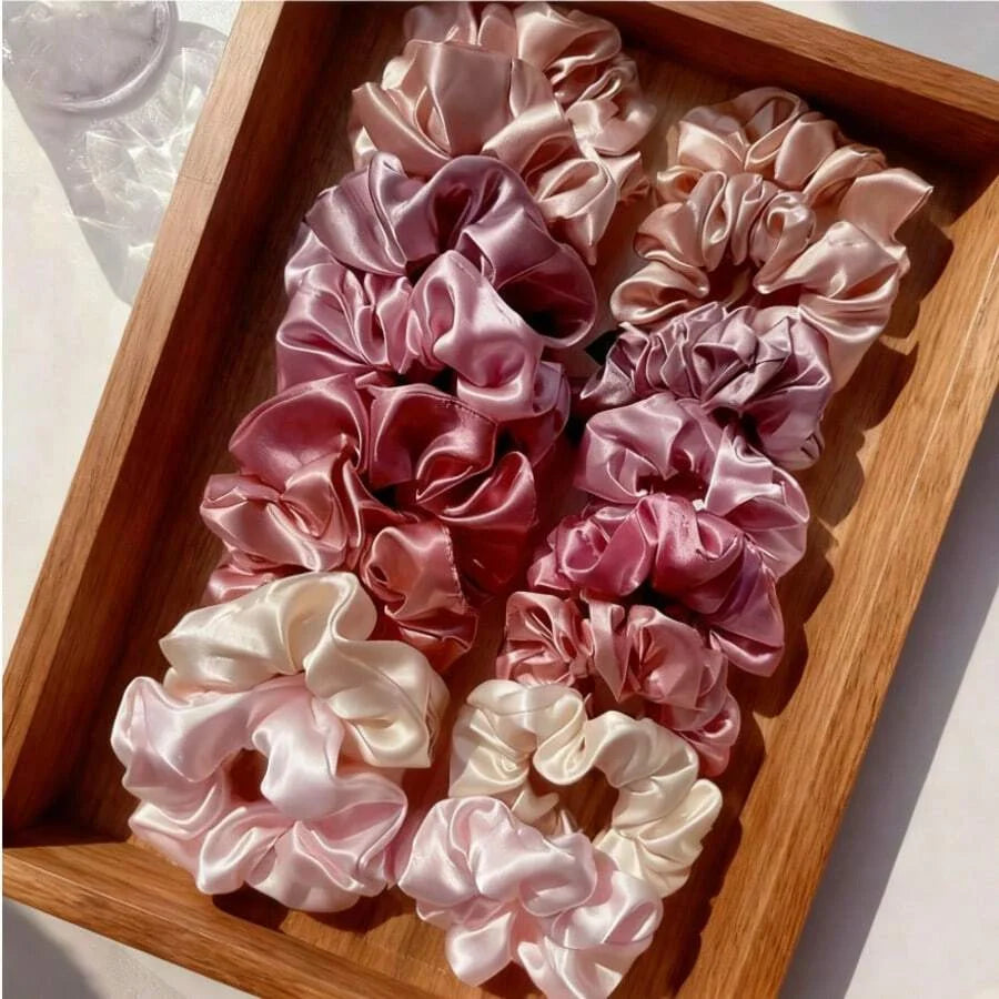 16-piece set Silky Satin Scrunchie Set