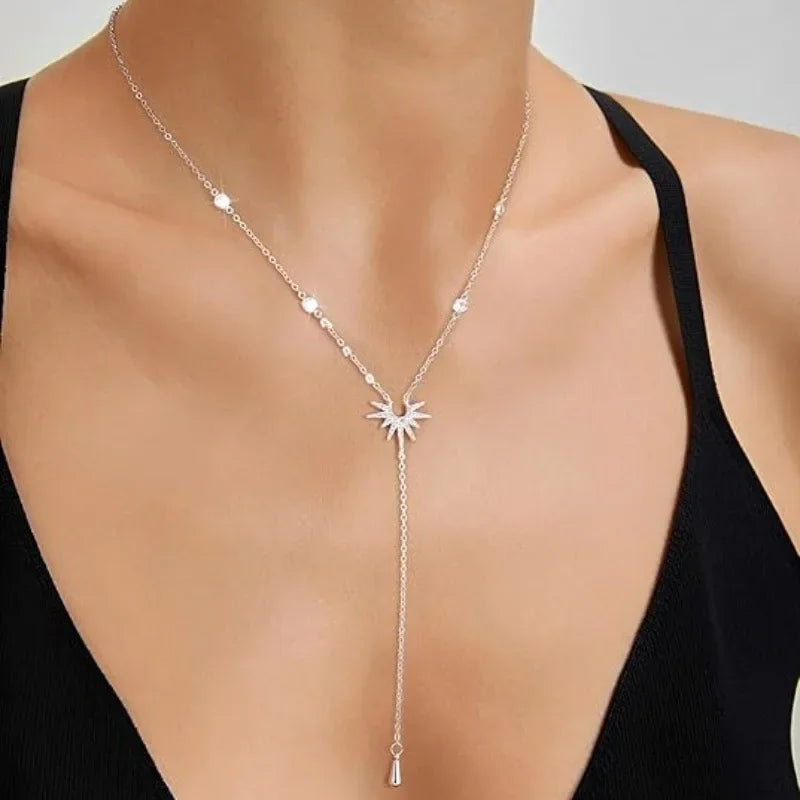 Elegant Y Pendant Necklace