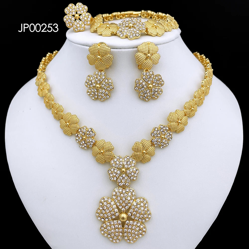 Royal Bloom Gold Jewelry Set