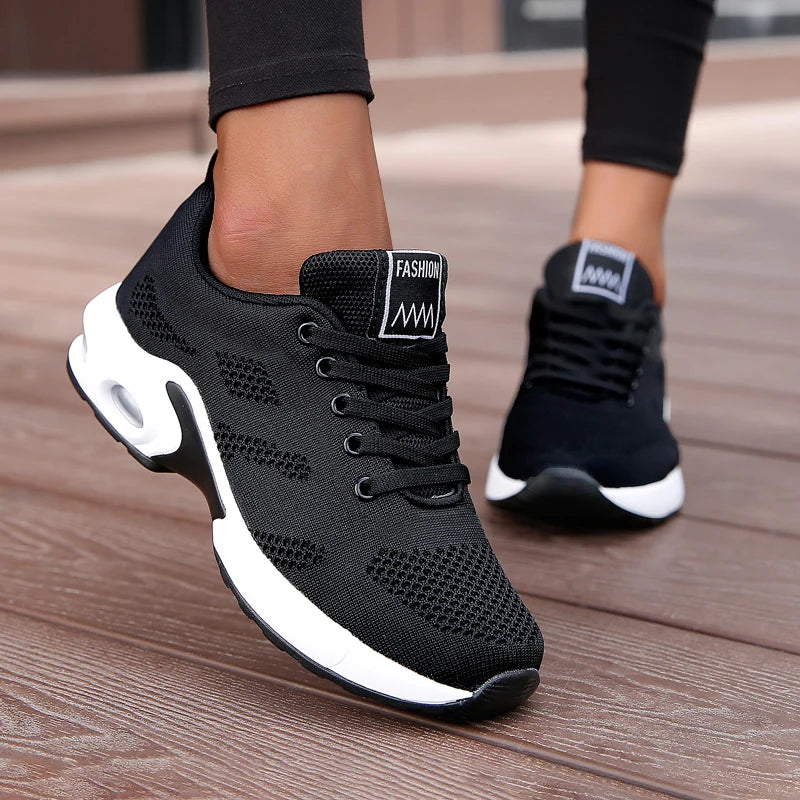 Women's Breathable Running Shoes – Air Mesh Fitness Sneakers