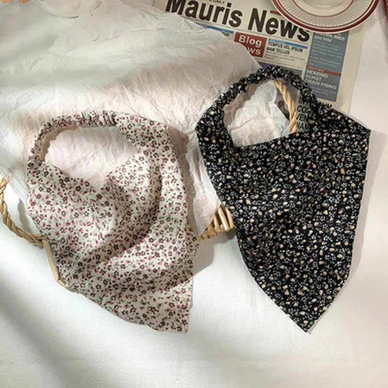 Floral Triangular Headscarf & Hair Band