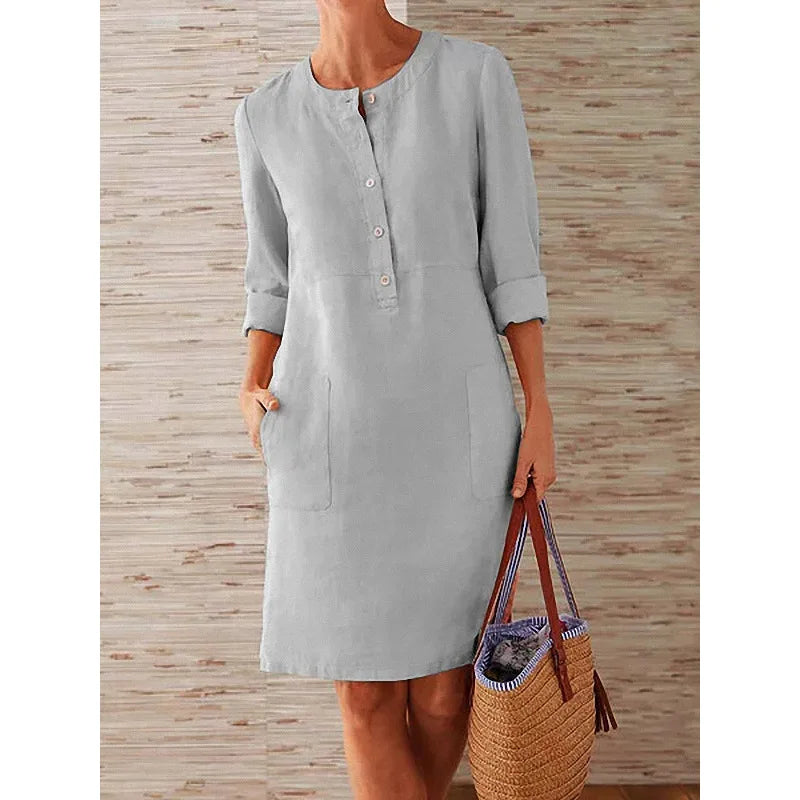 Linen Breeze Tunic Dress