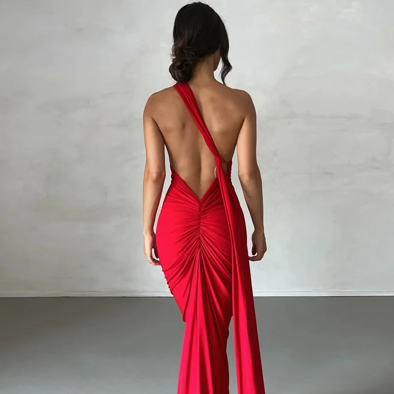 Aurora One-Shoulder Maxi Dress