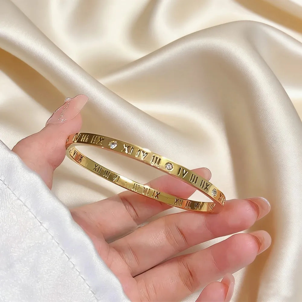 Golden Radiance Zircon Bangle