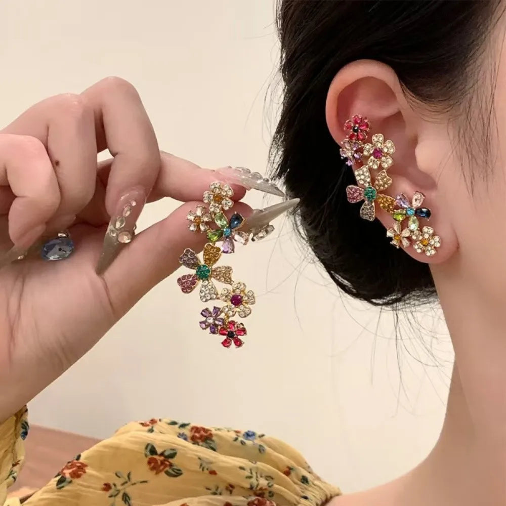 Colourful Flower Stud Earrings