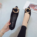 Pointed Toe Metal Detail Women's Shoes