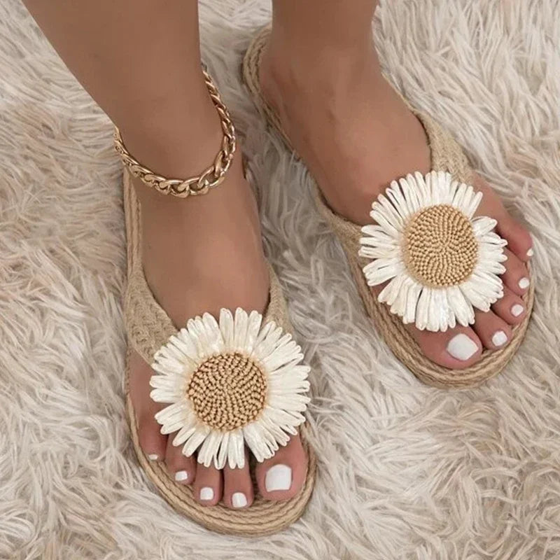 Women's Hemp Slide Slippers – Lightweight Summer Home Shoes