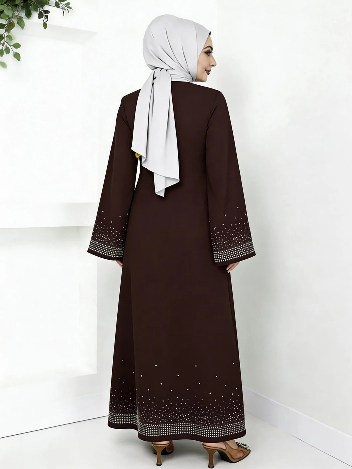 Classic Zip Abaya – Elegant Full-Opening Women's Abaya