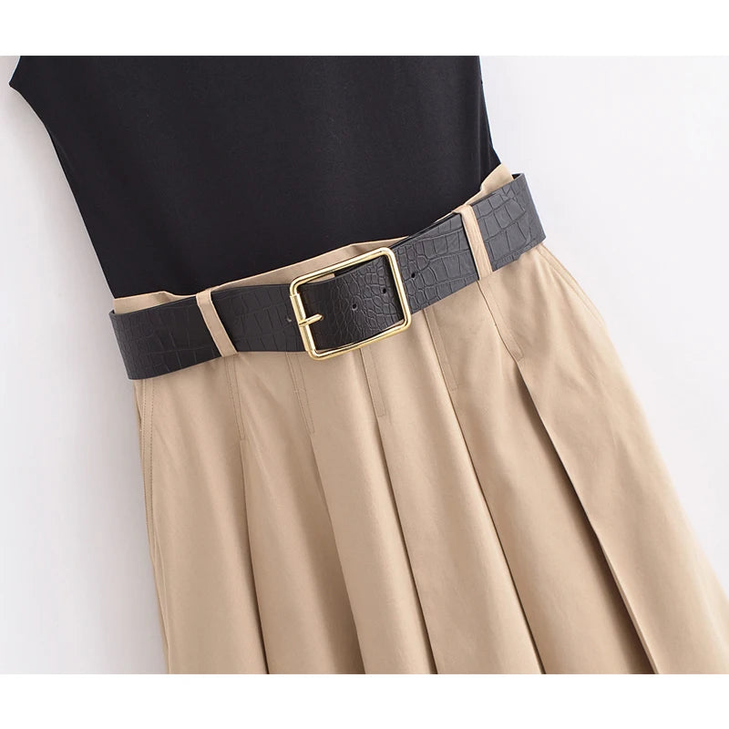 Bella Pleated Midi Dress
