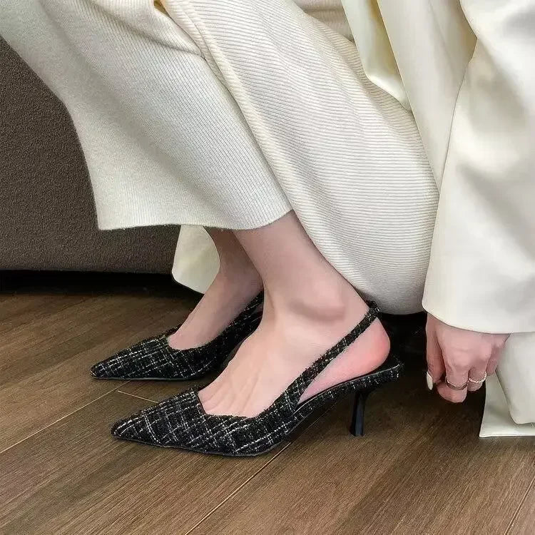 Knitted Platform Stiletto Sandals