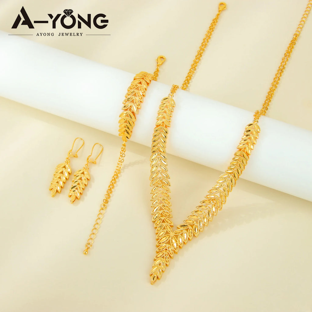 Dubai Royale Gold Jewelry Set