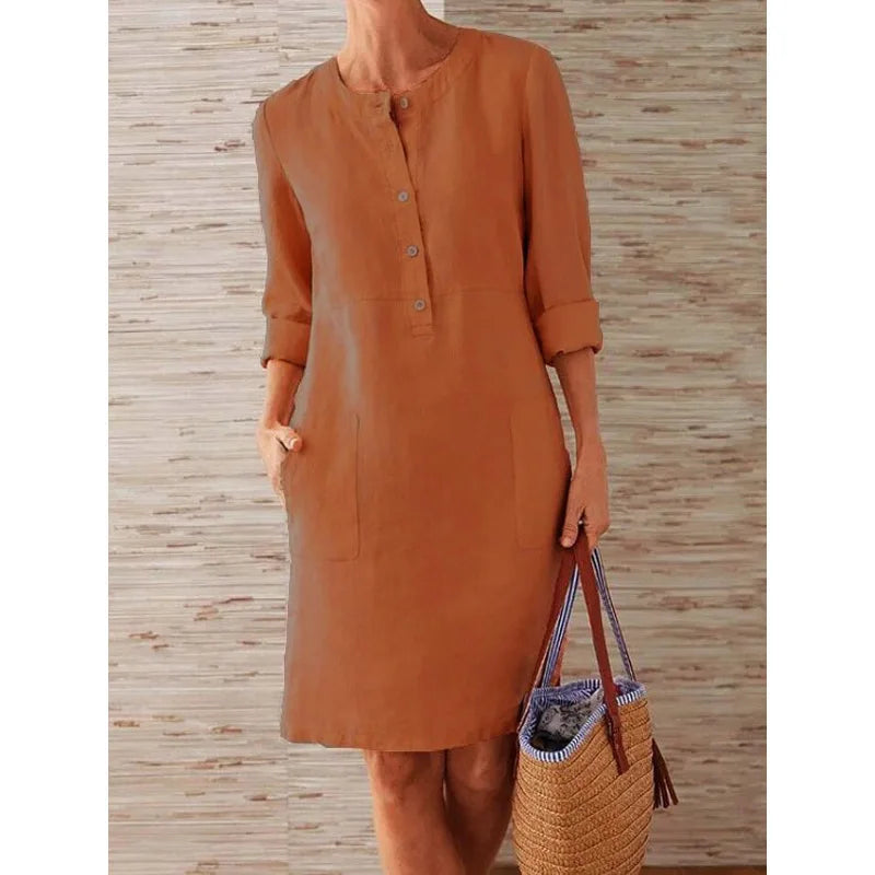 Linen Breeze Tunic Dress
