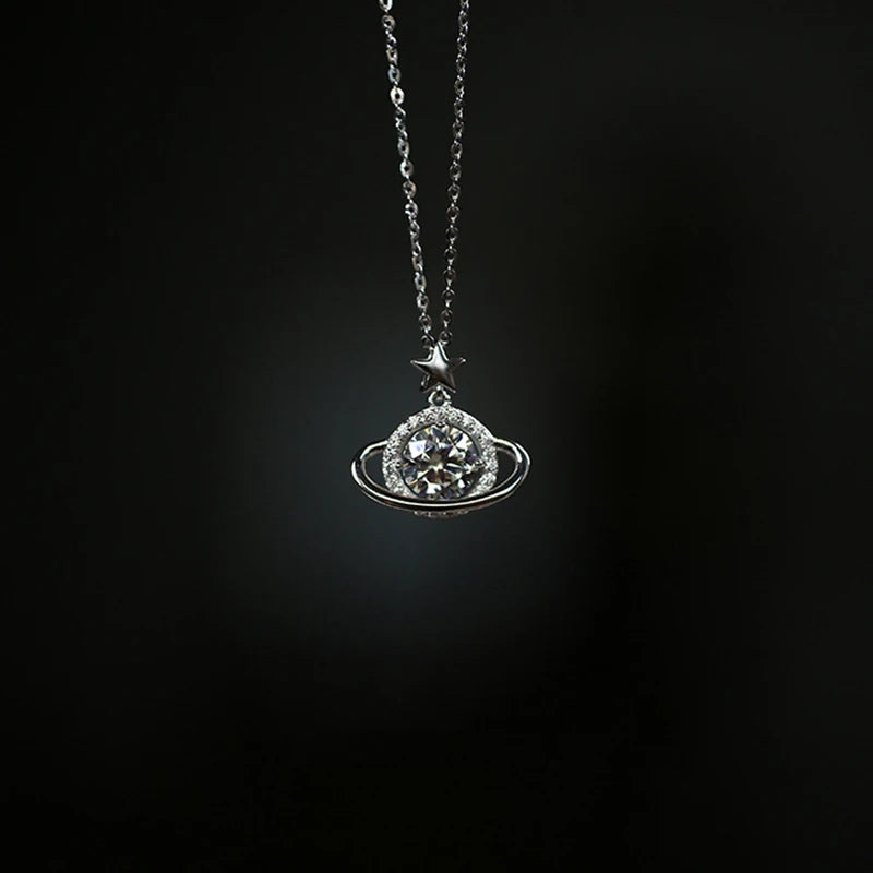 925 Sterling Silver Planet Necklace