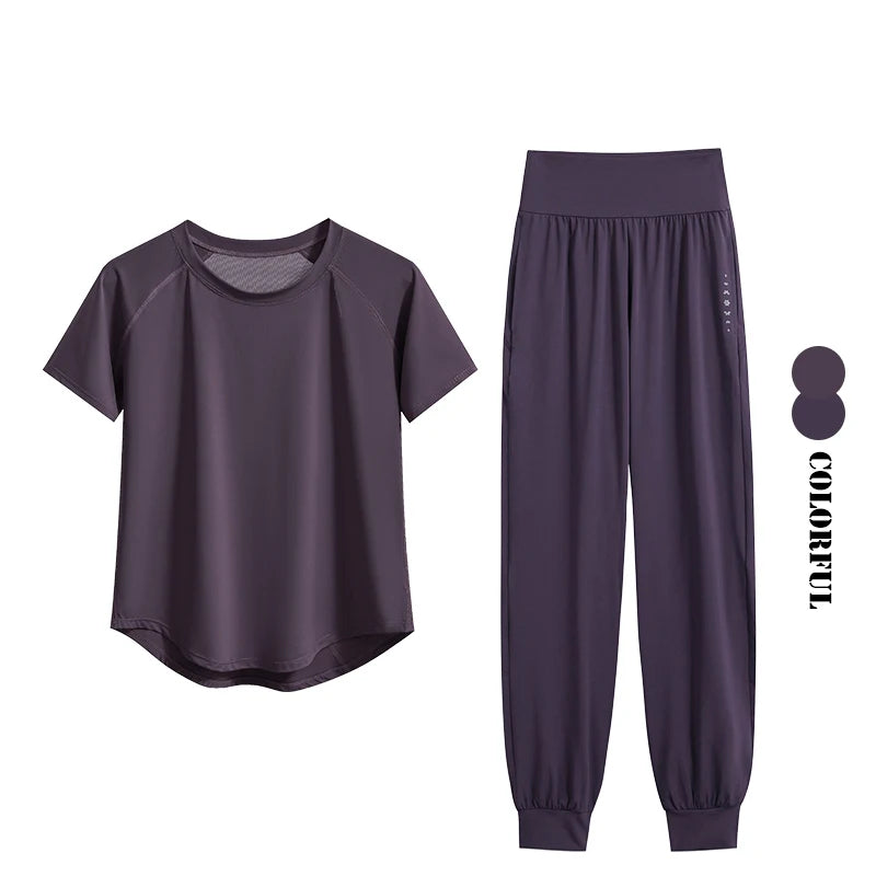 Yoga Sports Bra & Sweatpants Set