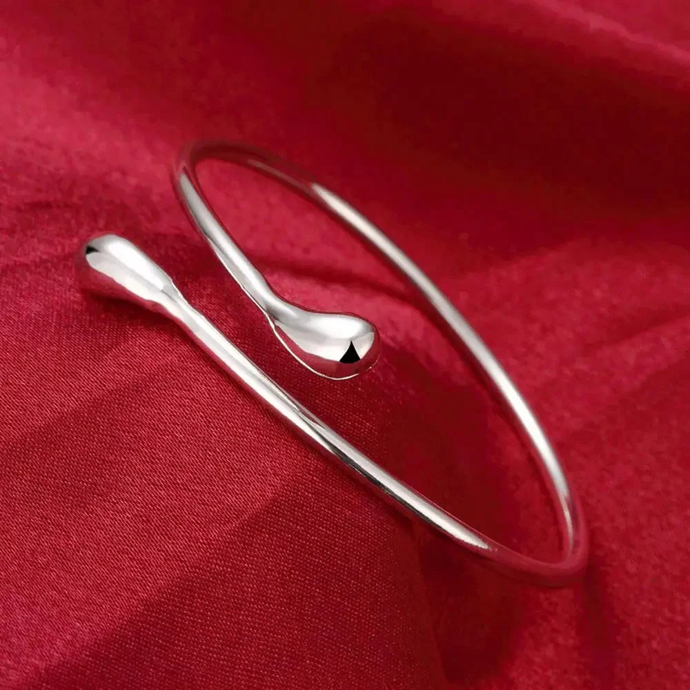 925 Sterling Silver Water Drop Jewellery Set