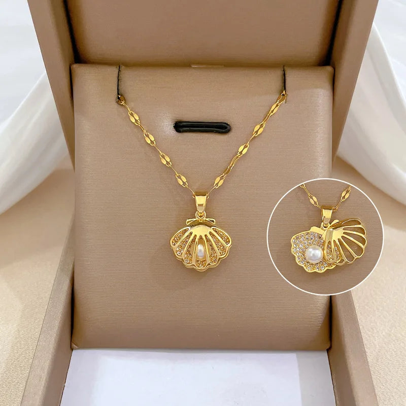 Flutter Charm Pendant Necklace