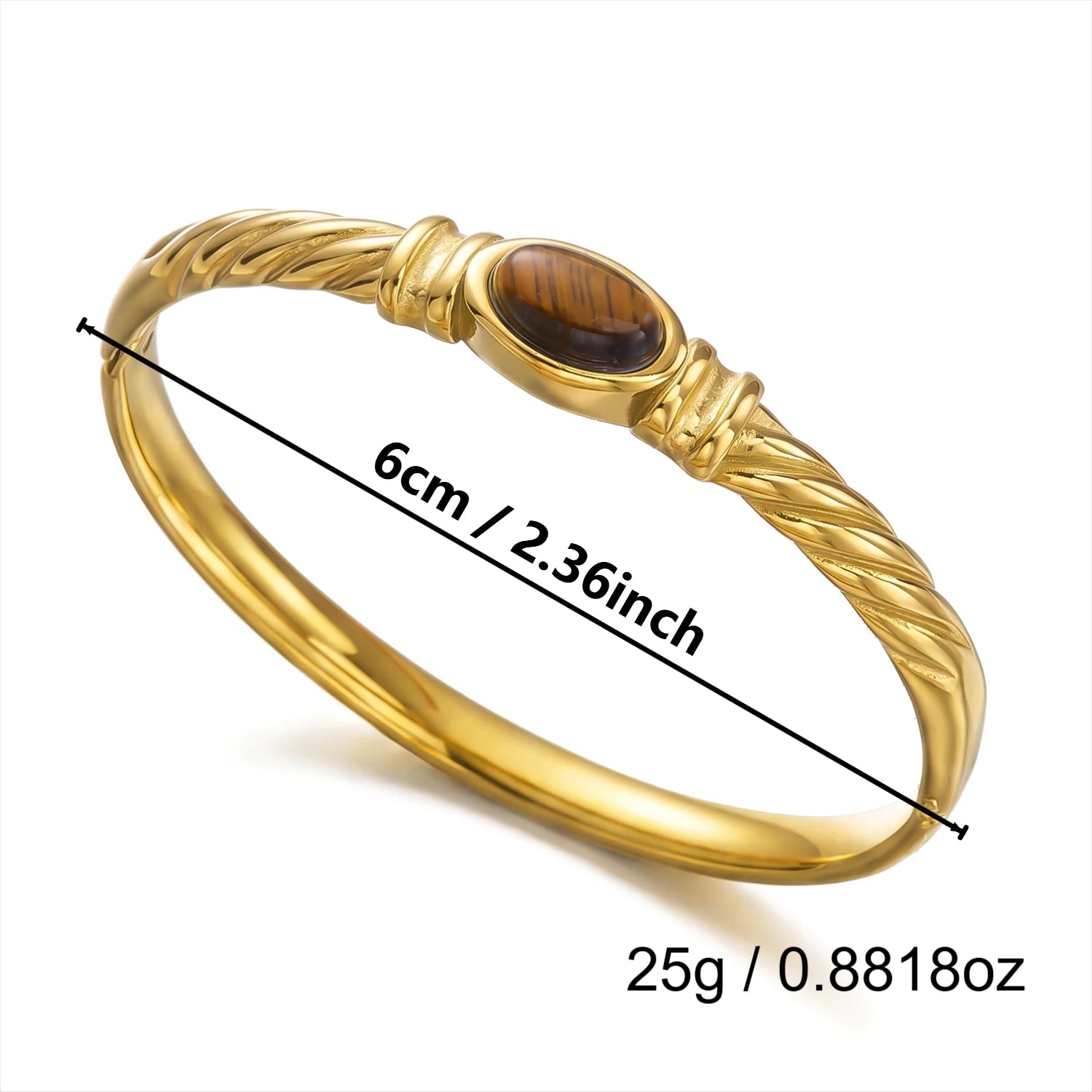 Tiger Eye Luxe Cuff Bracelet
