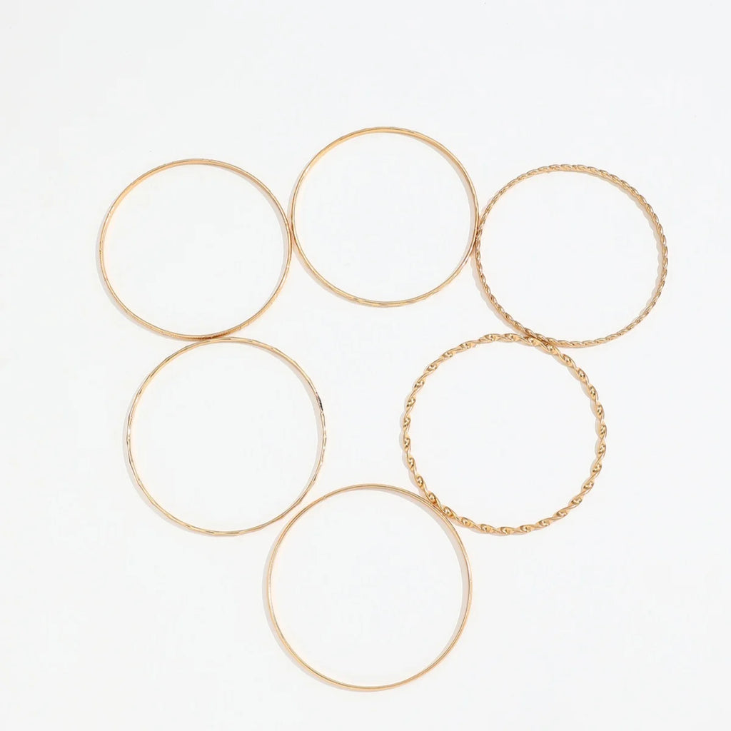 6Pcs/Set Vintage Elegance Bangle