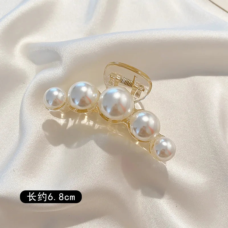 Korean Pearl Acrylic Shark Clip