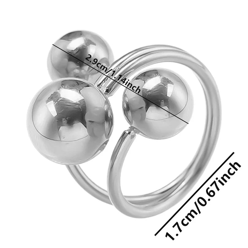 Stainless Steel Glossy Circular Ring