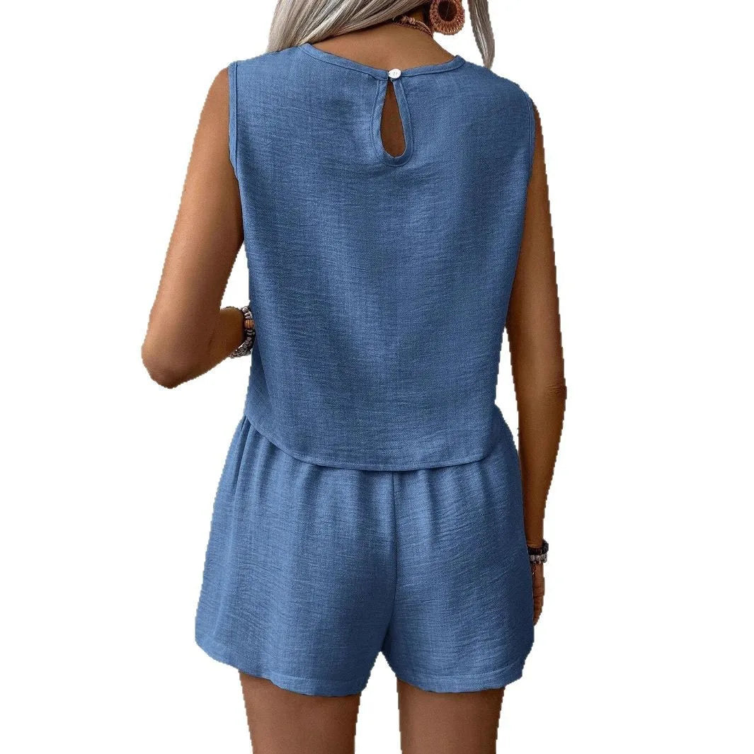 Sleeveless Top & Shorts Set
