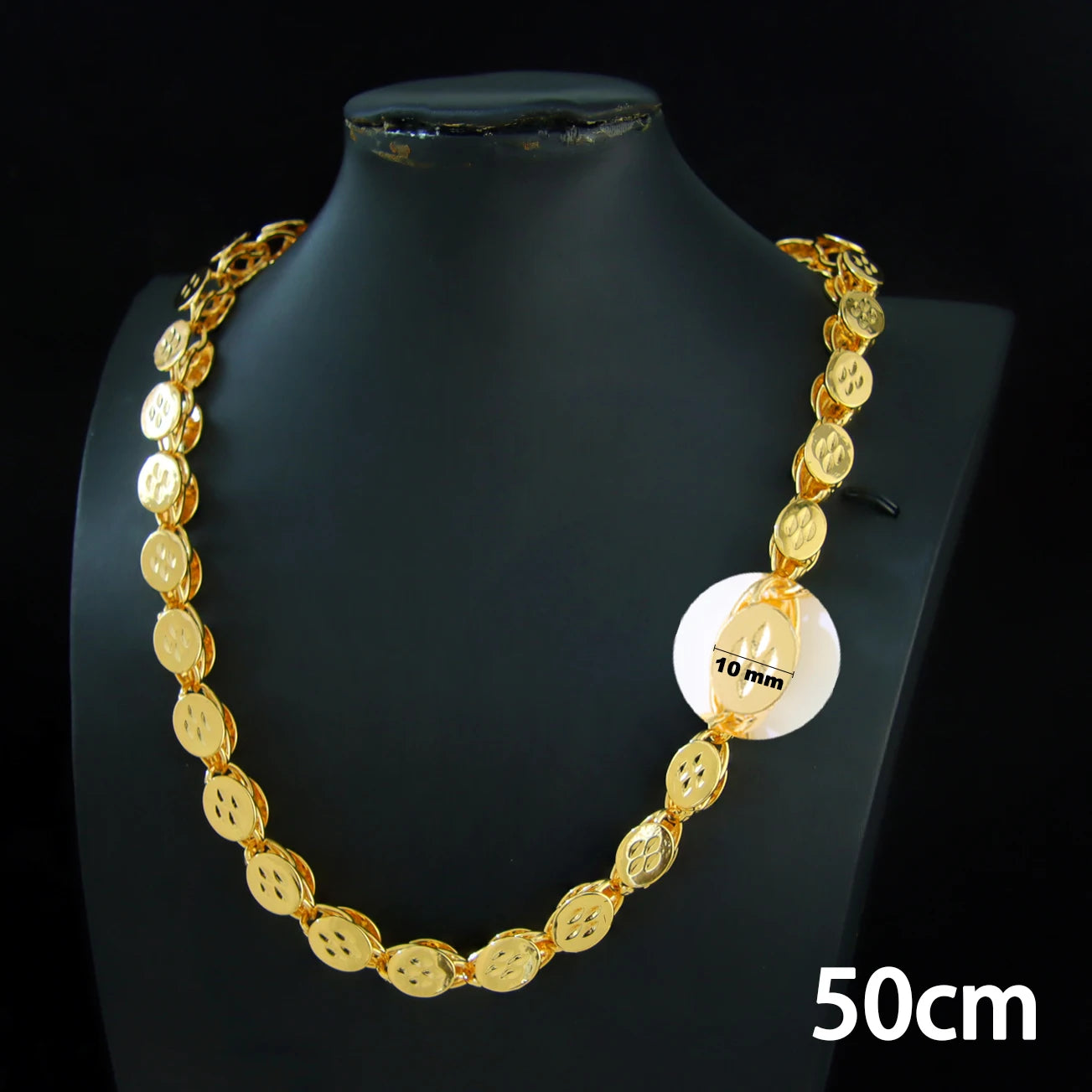 Arabic Wedding Long Gold Necklace