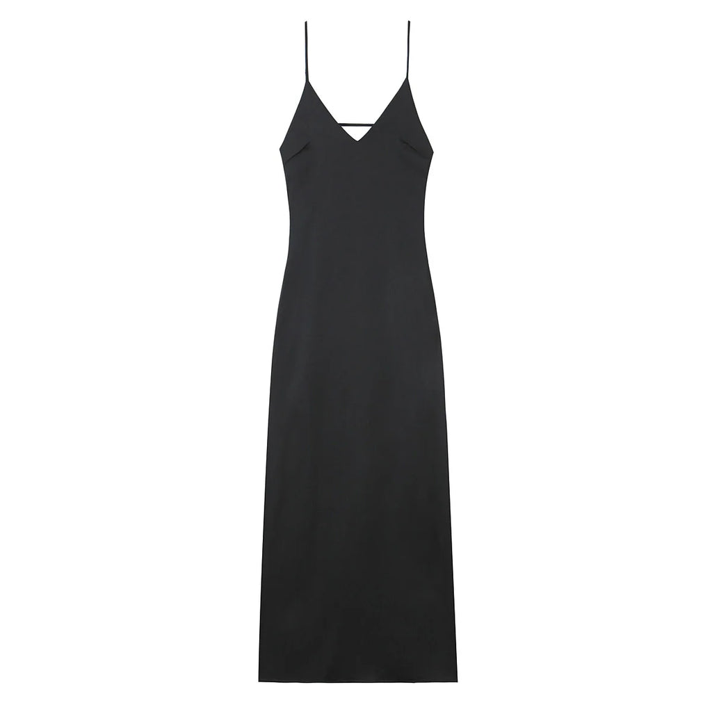 Backless Spaghetti Strap Maxi Dress