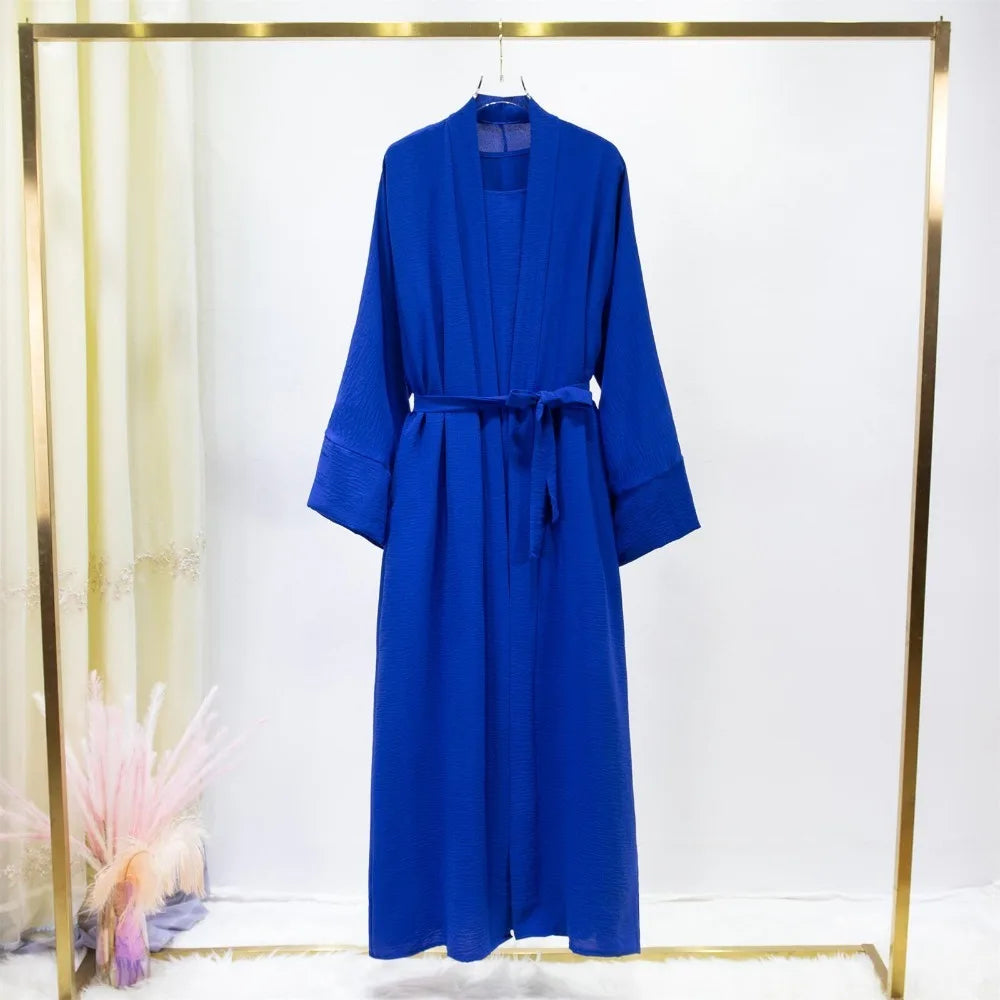 Jilbab Two-Piece Cardigan & Inner Dress Set