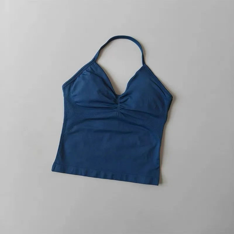 Halter Neck Sports Bra & Shorts Set