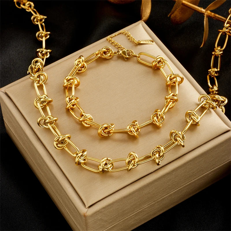 Modern Luxe Necklace & Bracelet Set