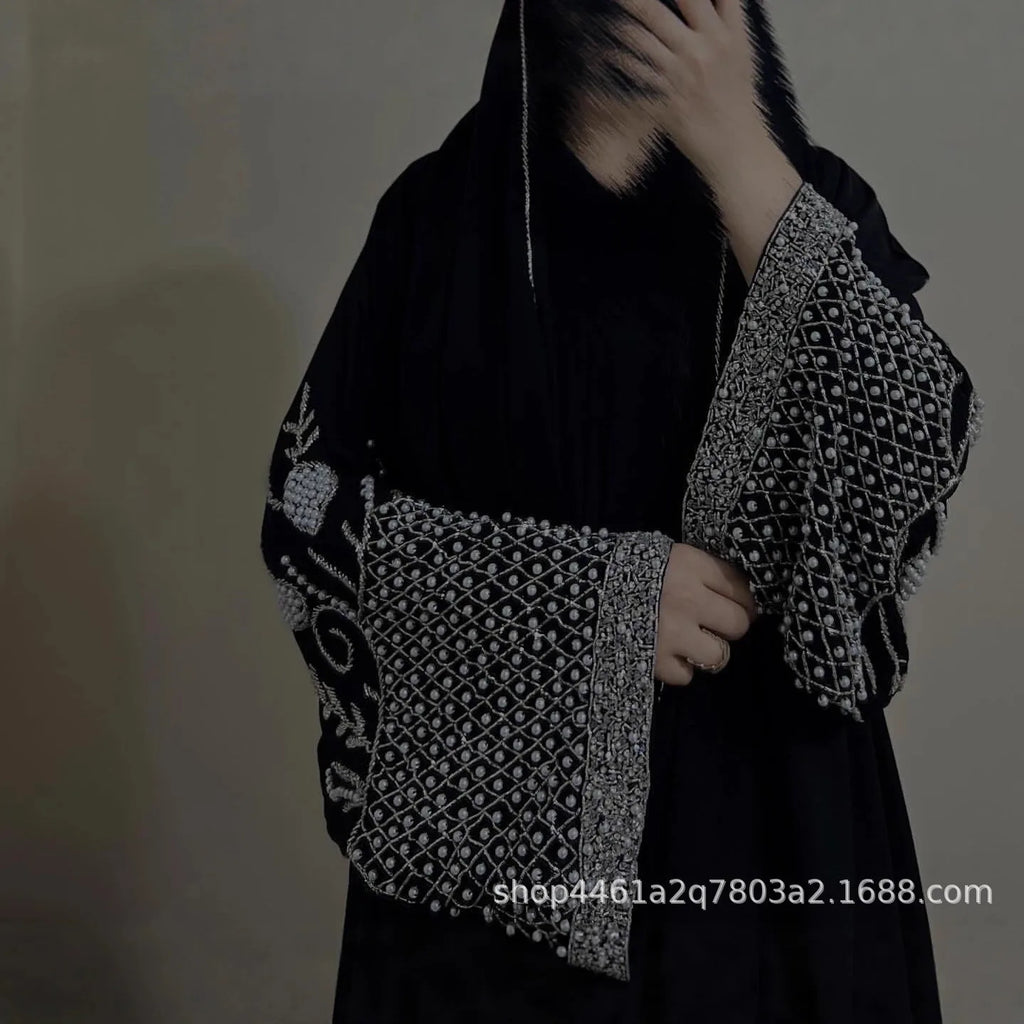 Diamond Beading Kaftan Abaya Dress