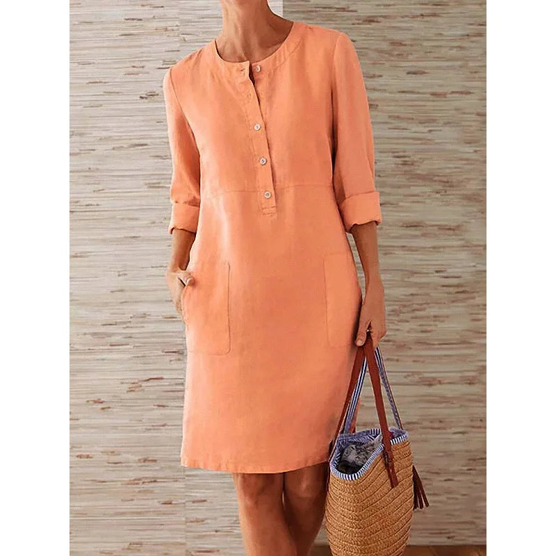 Linen Breeze Tunic Dress